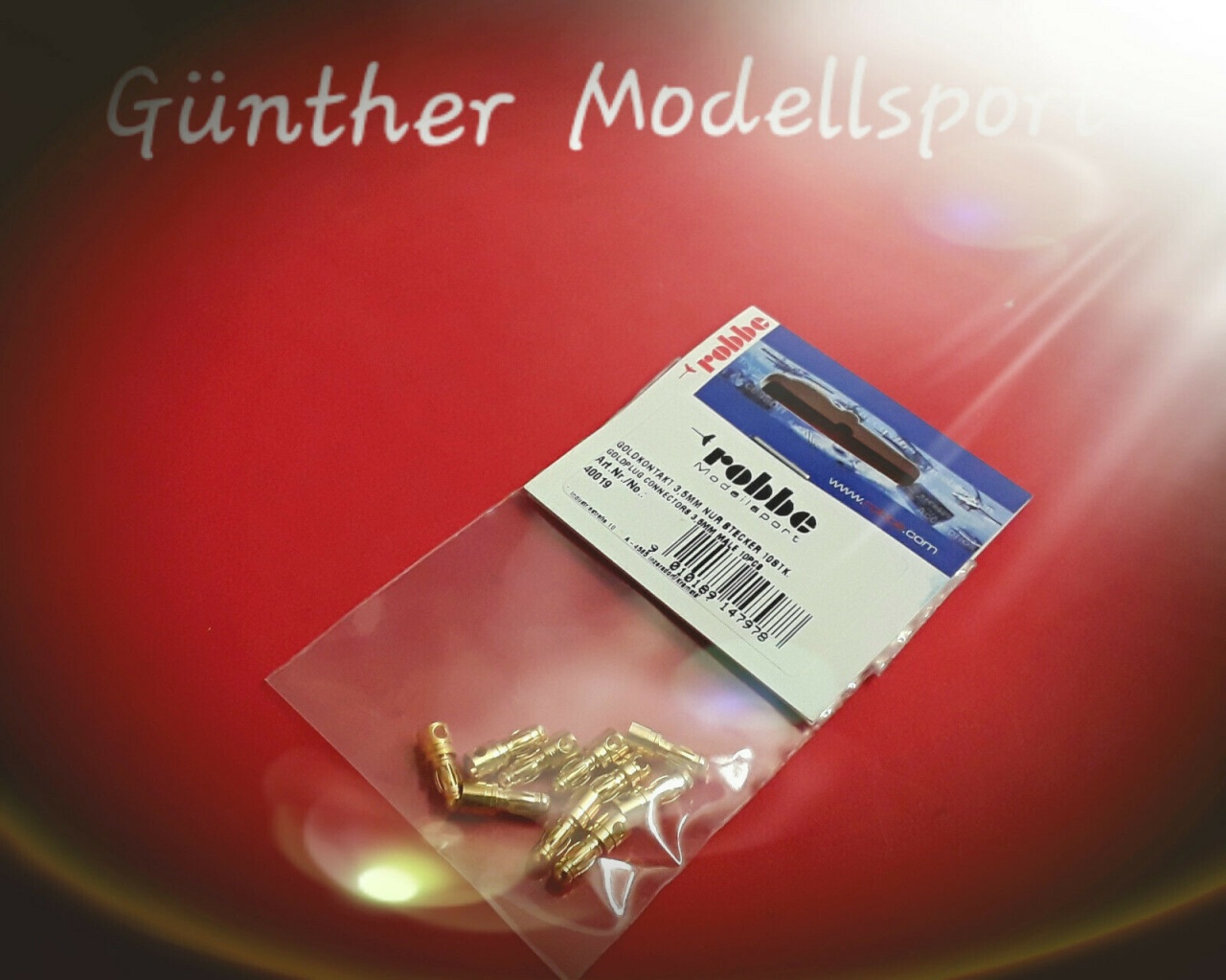 GOLDKONTAKT 3,5MM NUR STECKER 10STK. 40019