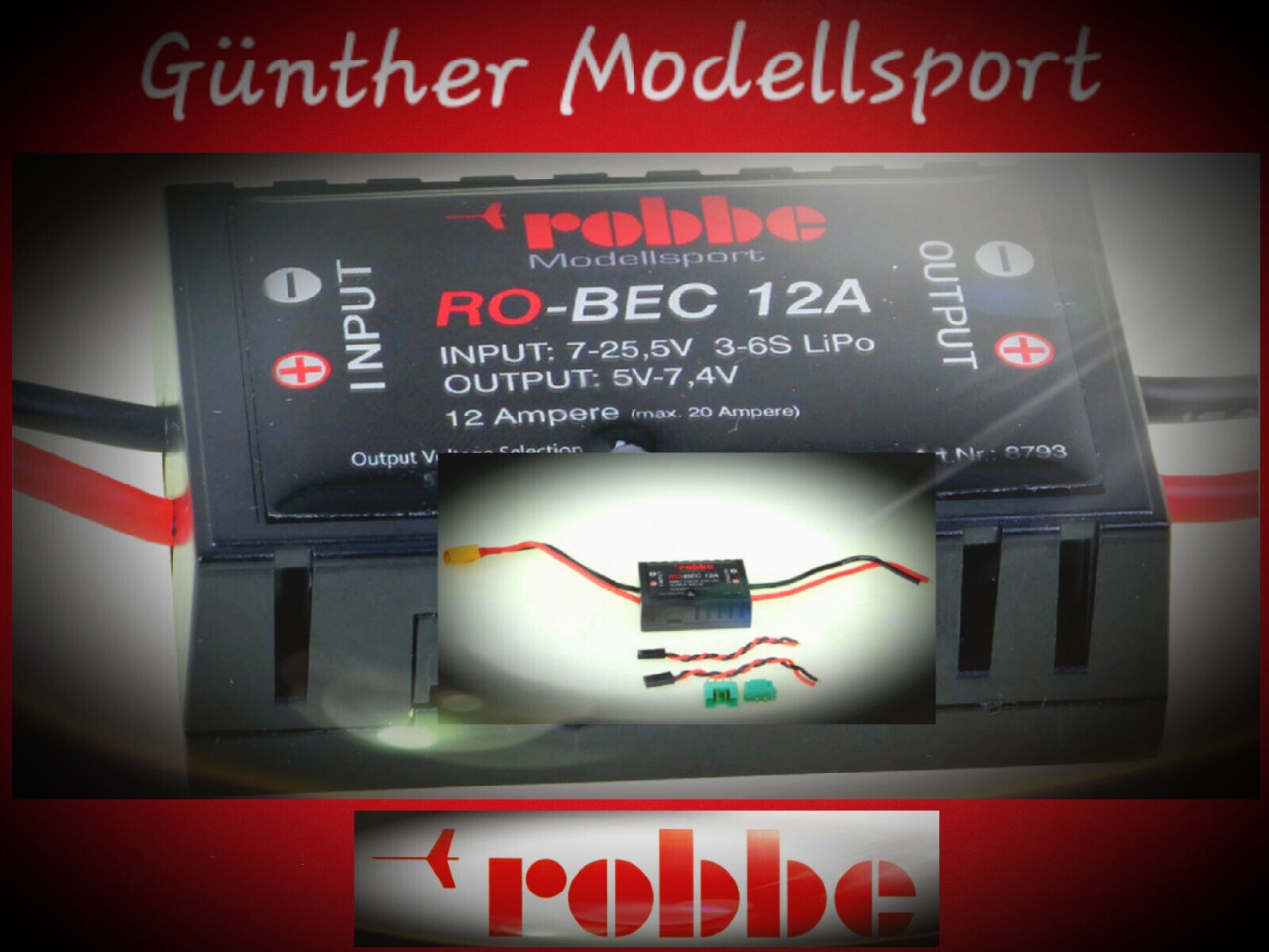 Robbe Modellsport RO-BEC 12A Empfängerstromversorgung, 8793
