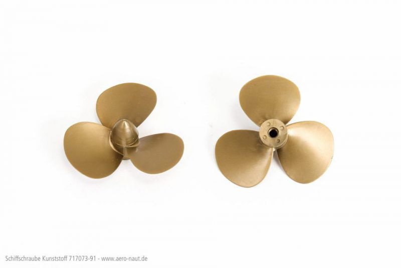 Schiffsschraube 3-Blatt Kunststoff 55mm/M4, links
