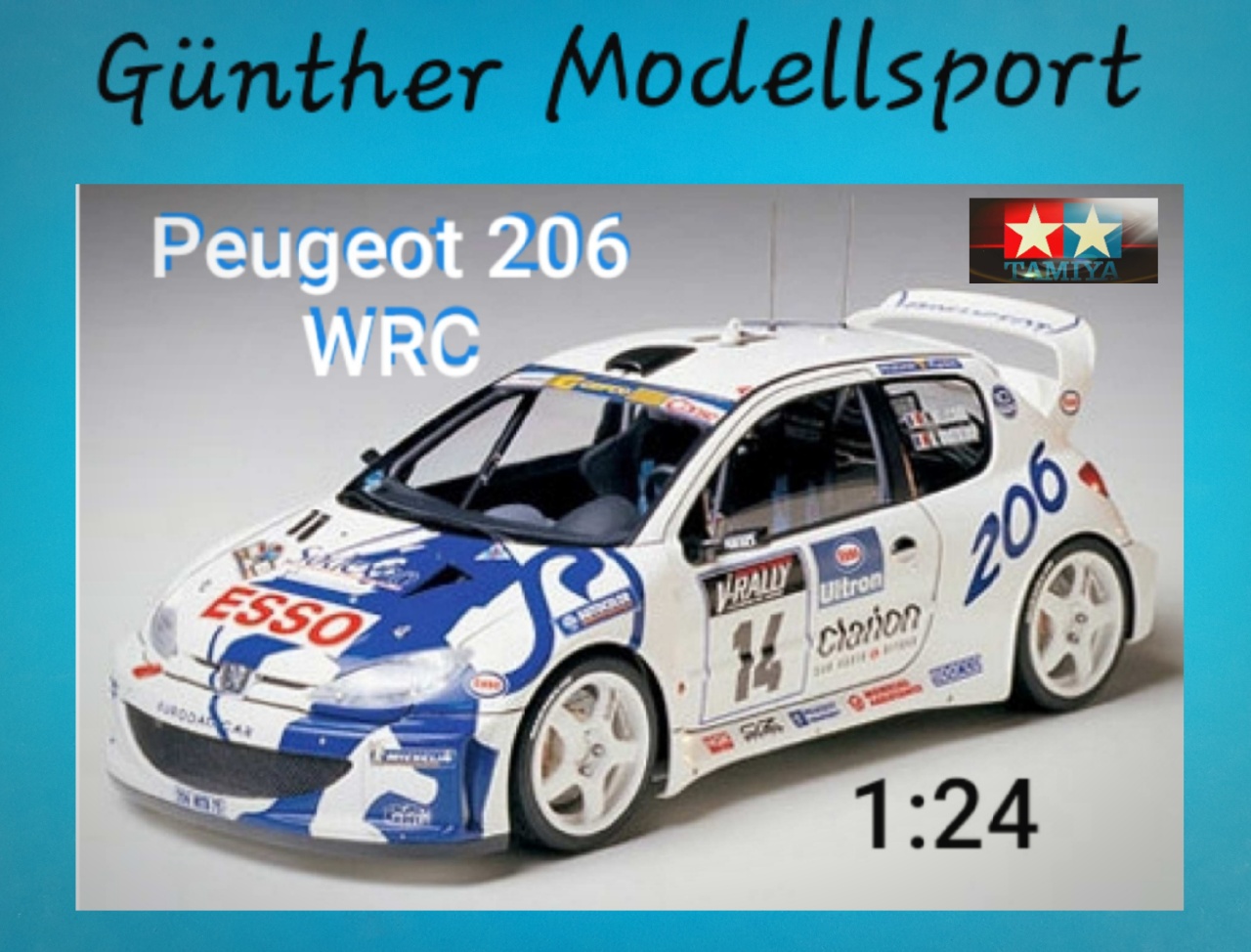 Peugeot 206 WRC, 1:24
