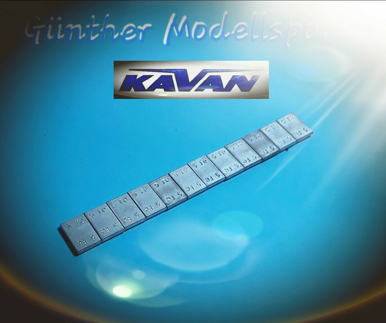 Kavan Selbstklebende Stahlgewicht 5g x12 St&uuml;ck , KAV0216