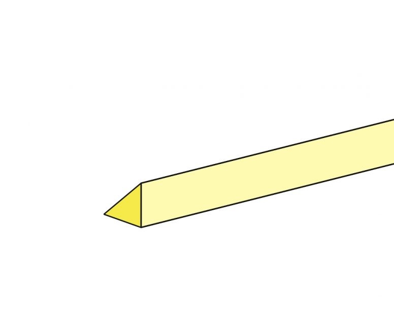 Balsa-Dreikant 10x10mm, 1,85euro/1m
