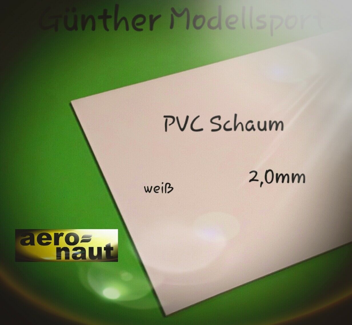 aeronaut PVC-Schaum-Pl.weiß 2,0mm, 7860/61, 79,84euro/1m²