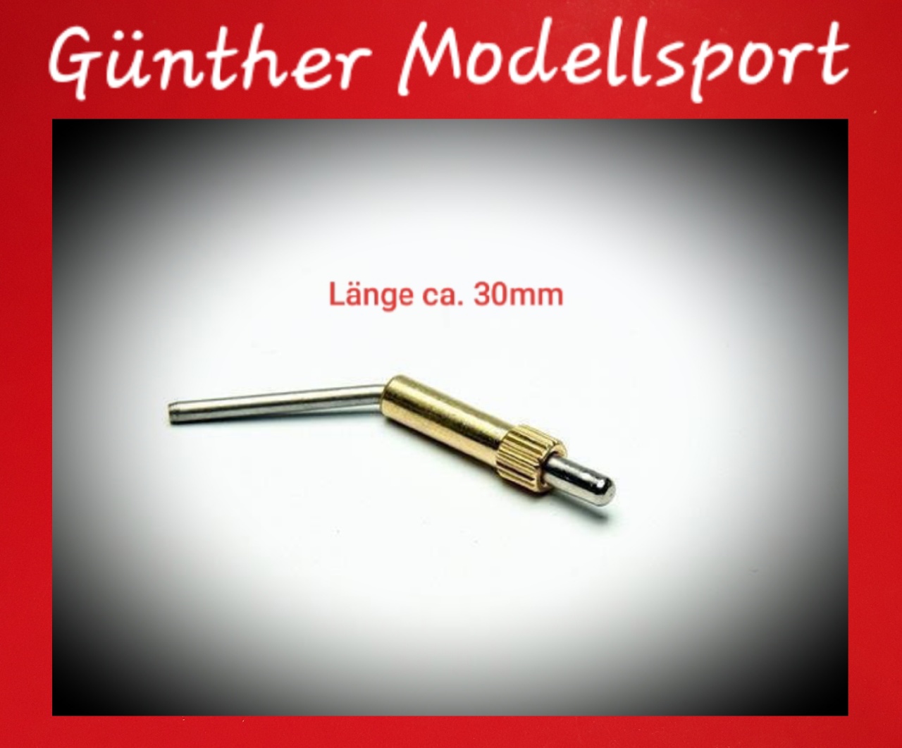 Kabinenriegel Messing L=30mm (45°)