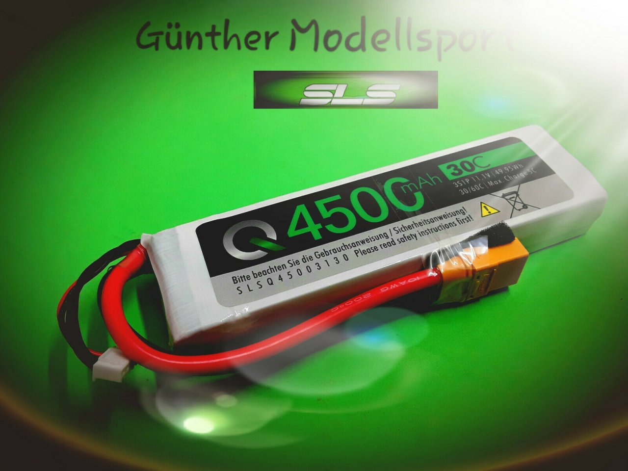 SLS Quantum 4500mAh 3S1P 11,1V 30C/60C, SLSQ45003130