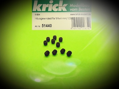 Innensechskantgewindestifte M4x4 mm(10Stk)