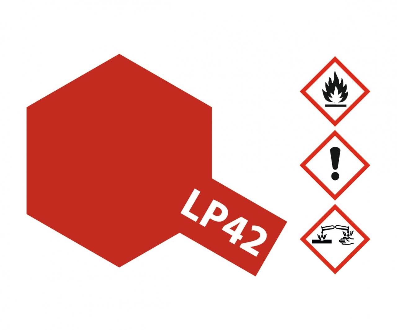 LP-42 Mica Rot glzd. 10ml, Tamiya