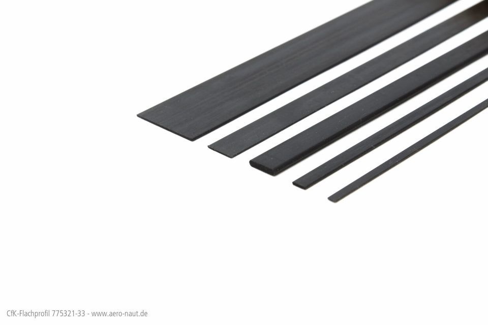 CfK-Flachprofil 3x0,5x1000mm