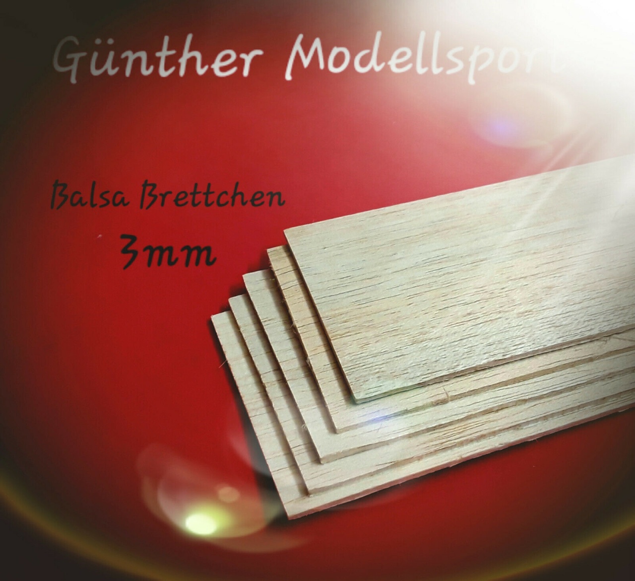 Balsa Brettchen 3,0 x 100 x 1000mm (VE= 5St.), C6443