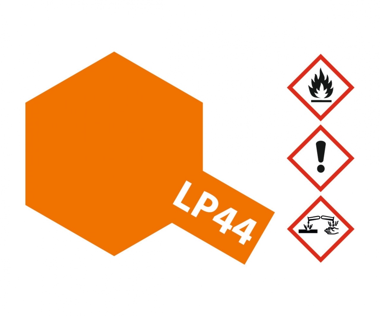 LP-44 Metallic-Orange glzd. 10ml, Tamiya