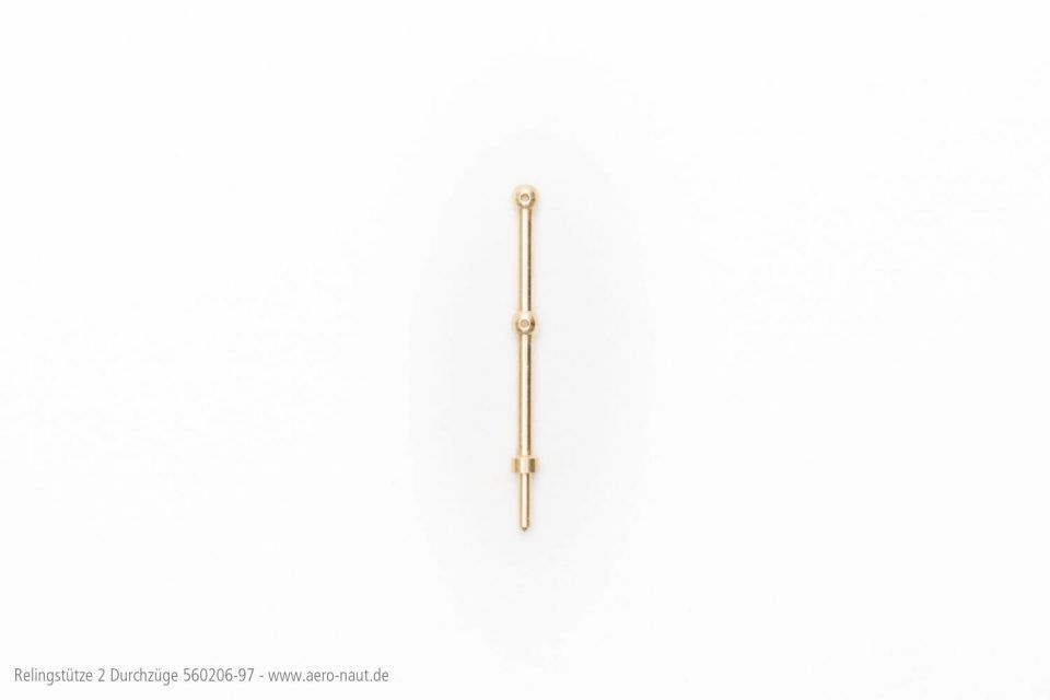 Relingstütze 2 Durchzüge / 9mm