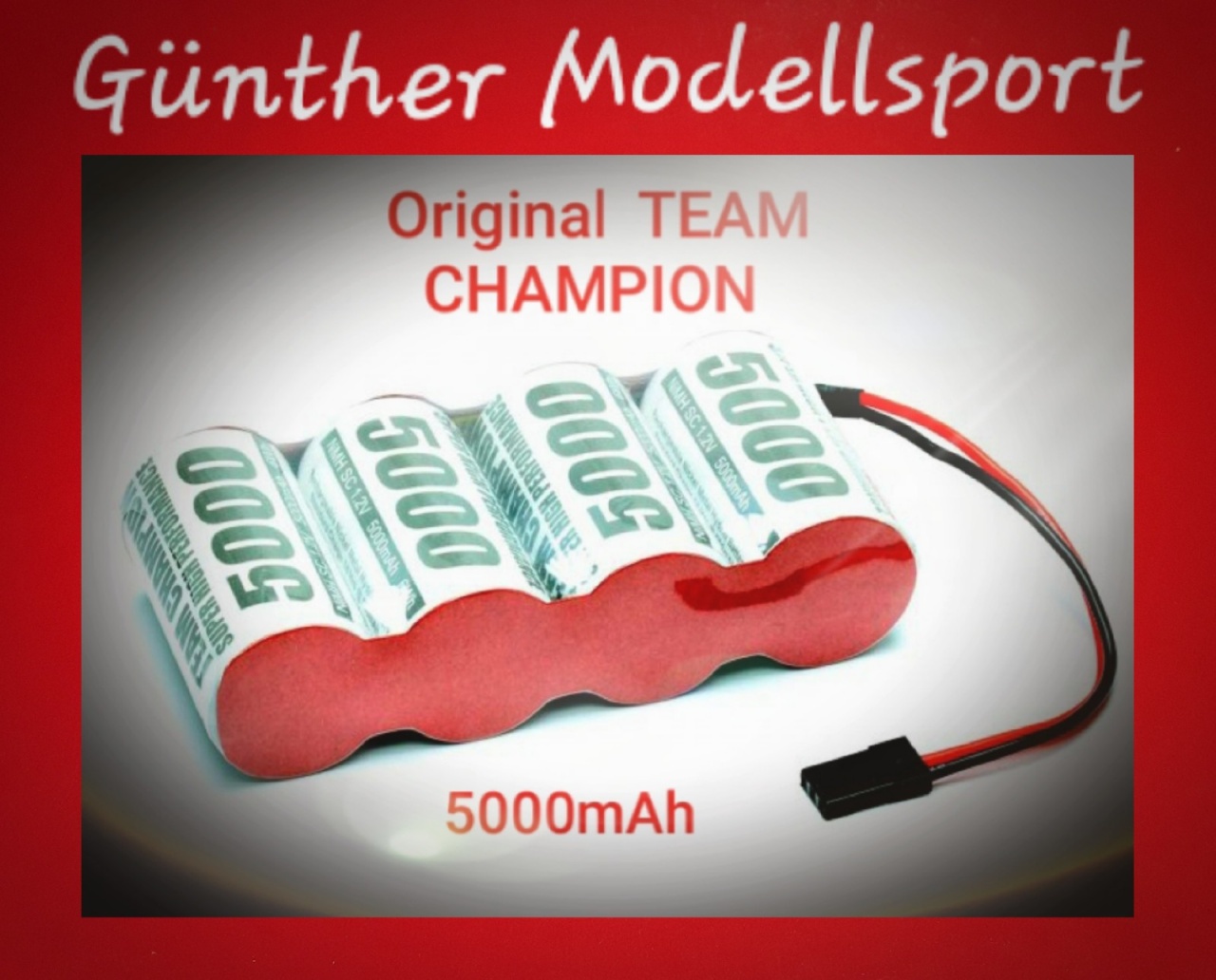 NiMH SC Akku Team Champion 5000 - 4,8V, 18700