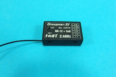 Empfänger GR-12+3xG HoTT 2.4 GHz Gyro