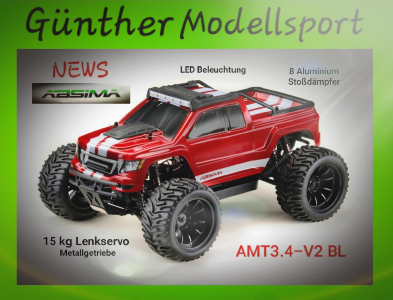1:10 EP Monster Truck AMT3.4-V2 BL 4WD Brushless RTR