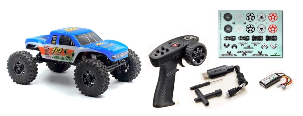 1:18 Brushless Performance Crawler The GOAT blau RTR