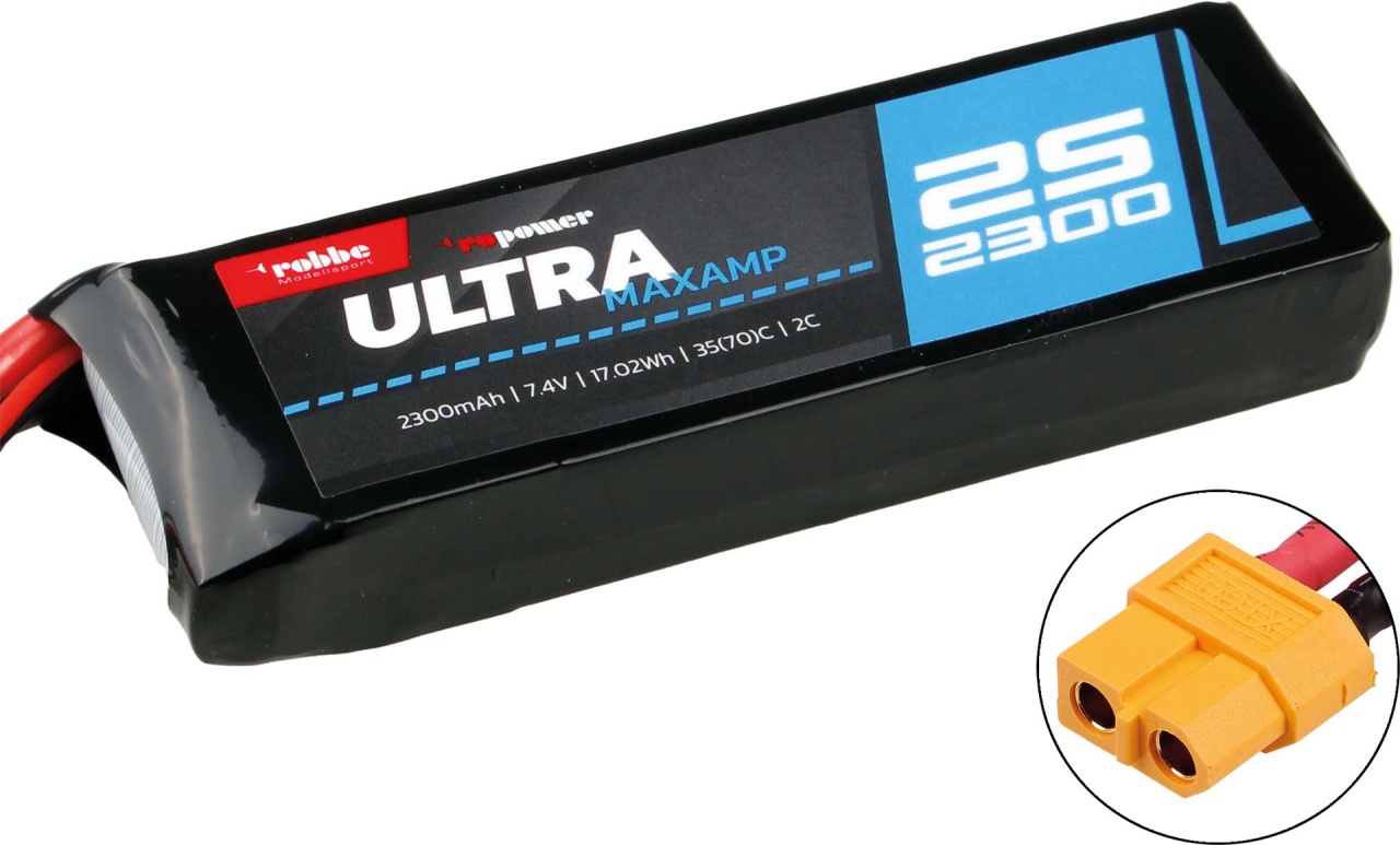 RO-POWER ULTRA MAXAMP 2300MAH 7,4 VOLT 35((70)C LIPO AKKU