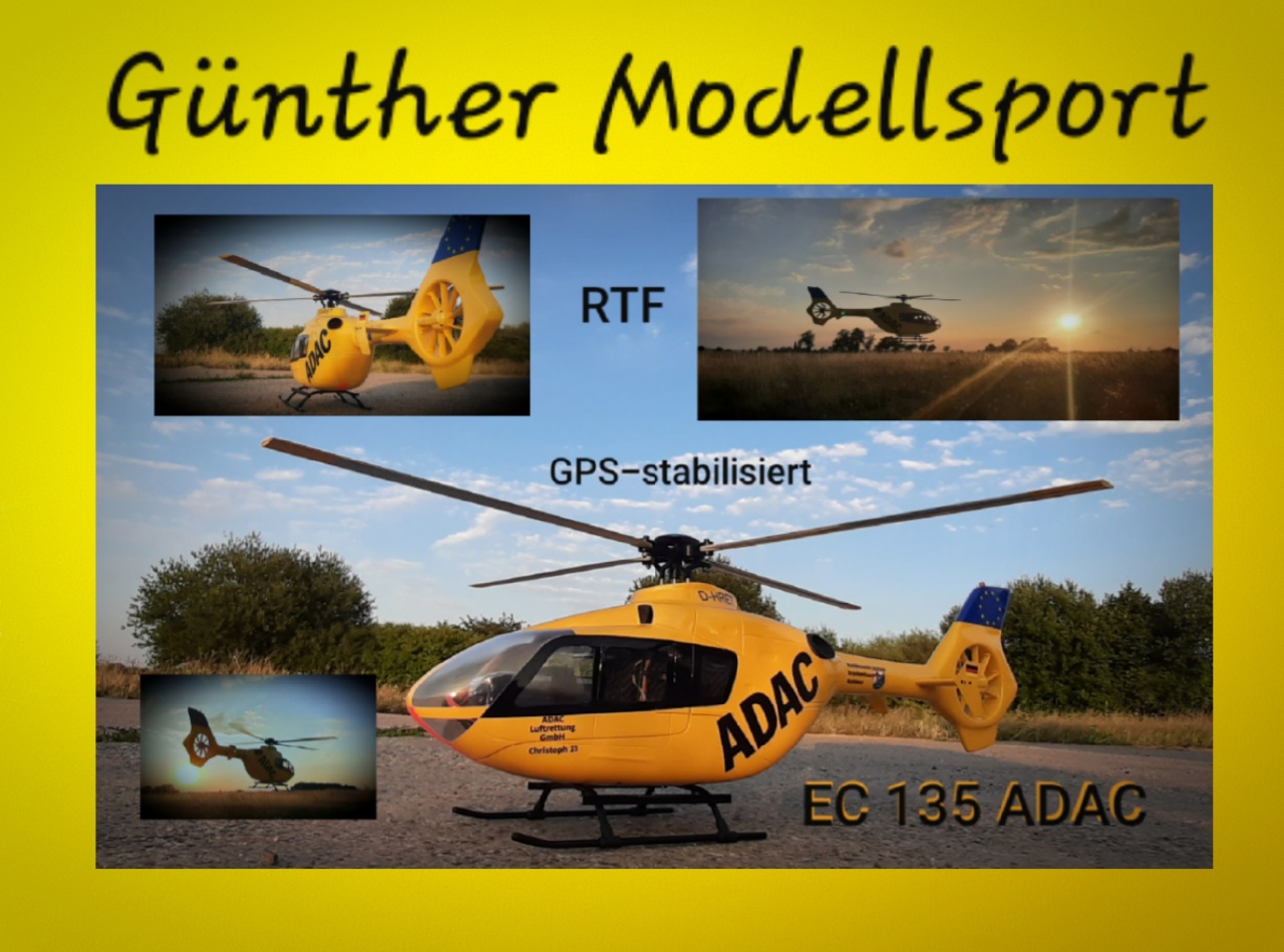 RotorScale EC-135 ADAC 450 Hubschrauber - RTF, GPS
