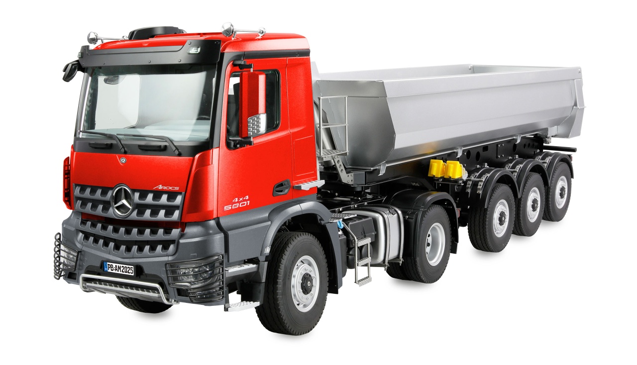 Mercedes-Benz Arocs Sattelzug + Kippauflieger 4x4 1:14 RTR