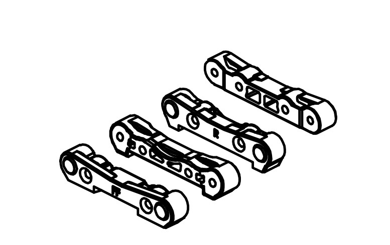 1:12 Neon Furry Buggy »Suspension Hinge Pin Holder F/R