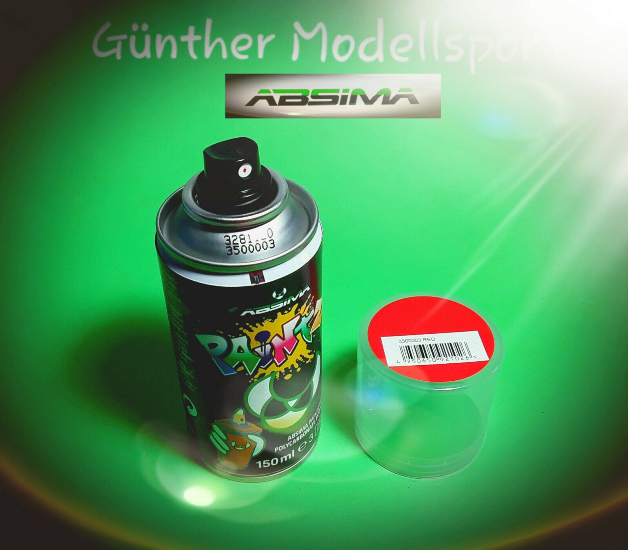 Absima Lexanfarbe Polycarbonat Spray PAINTZ ROT 150ml