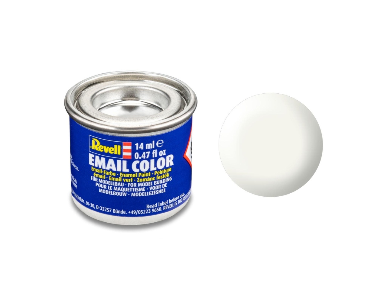 weiß, seidenmatt RAL 9010 14 ml-Dose Revell