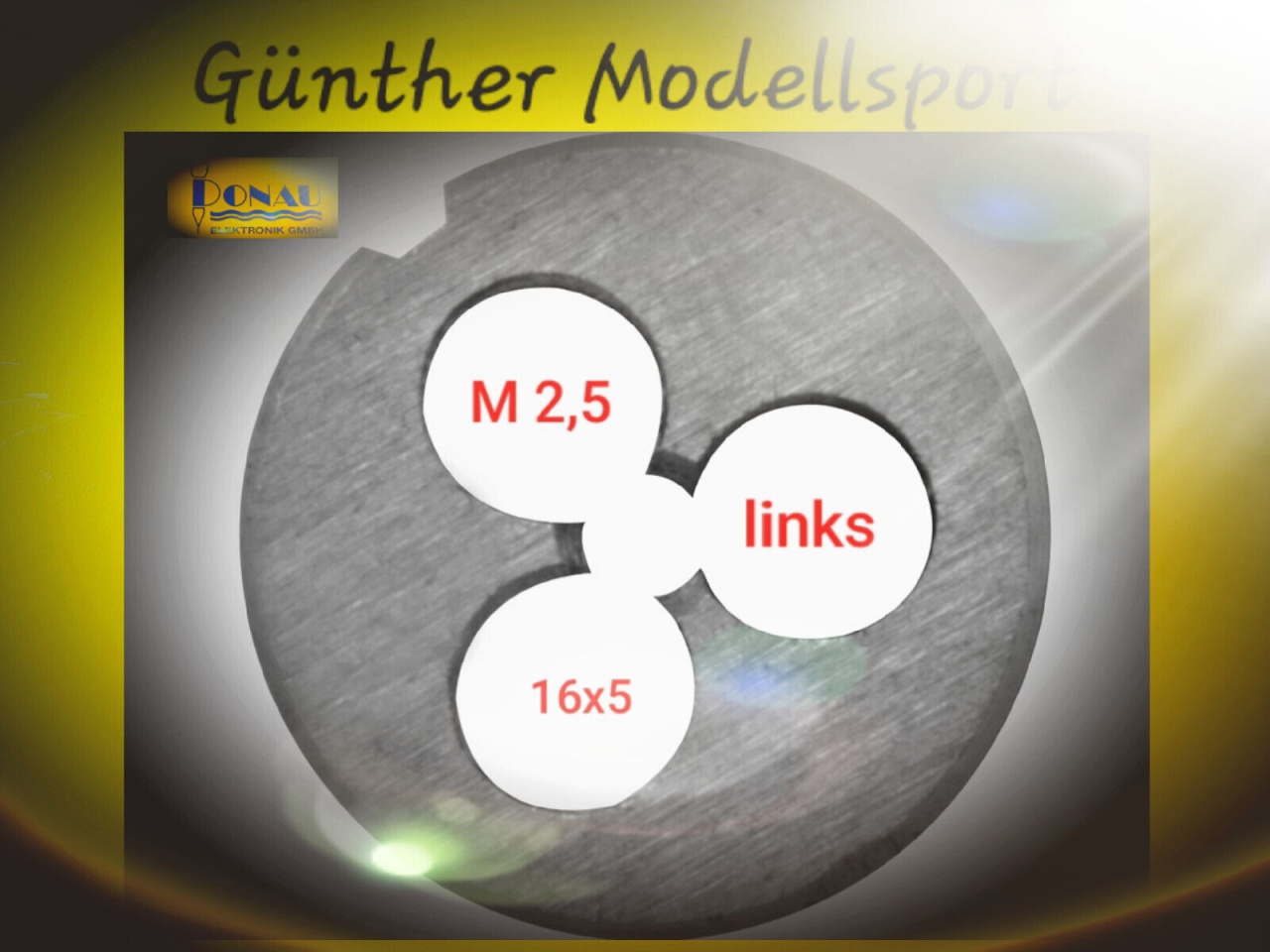 MSE25L - M 2,5 HSS Schneideisen links (16x5)