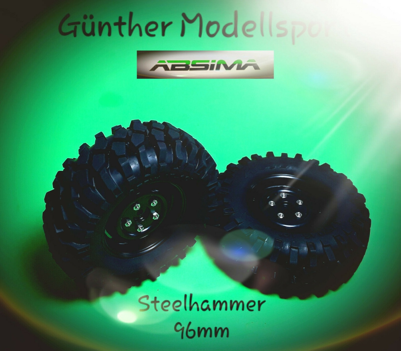 Absima Räderset Crawler 1.9 Steelhammer 96mm 1:10 (2),