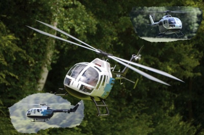 Rumpfbausatz BO 105 für T-Rex 700