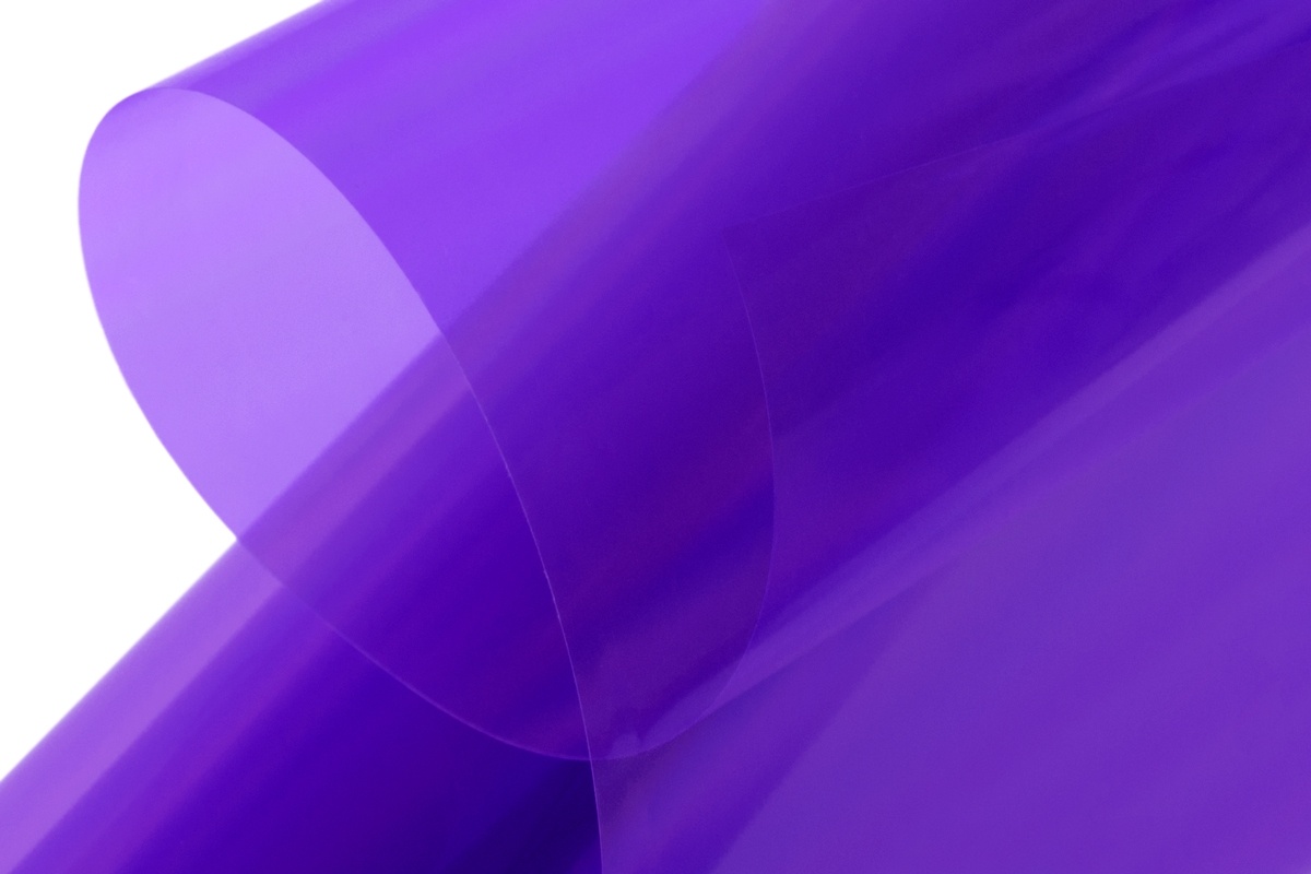 KAVAN Bügelfolie - transparent violett (2m-Rolle)