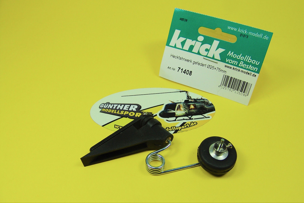 Heckfahrwerk gefedert Ø25×75mm