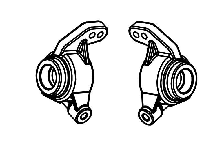 1:12 Neon Furry Buggy &raquo;Rear Hubs L/R