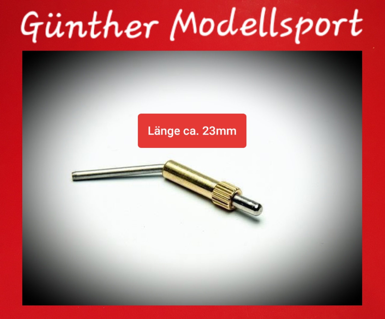 Kabinenriegel Messing L=23mm (45°)