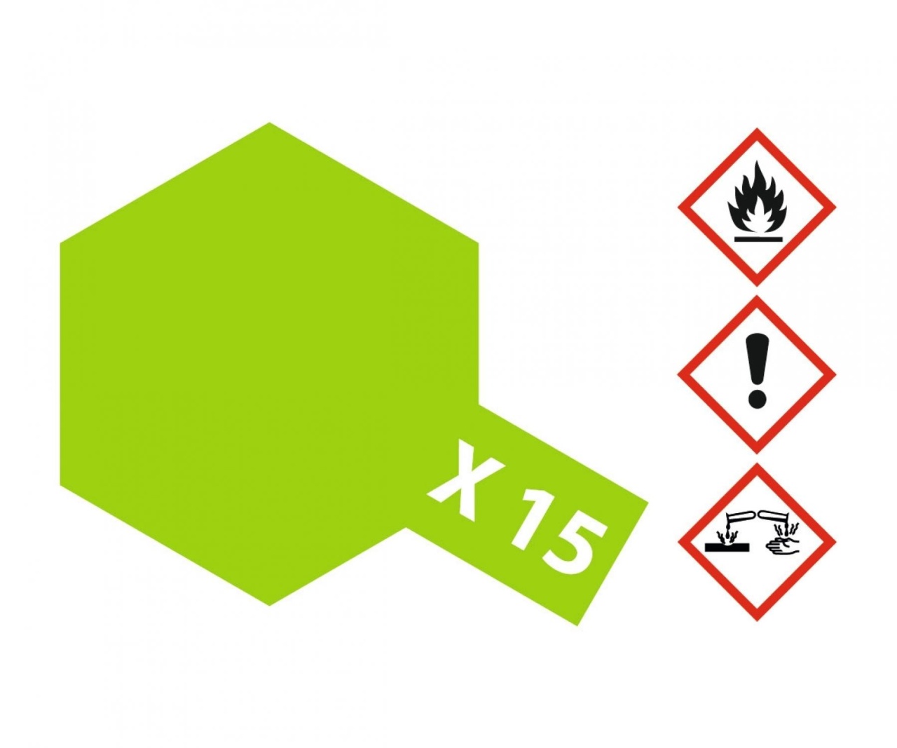 X-15 Hellgrün glänzend 10ml, 359,-EUR/1L