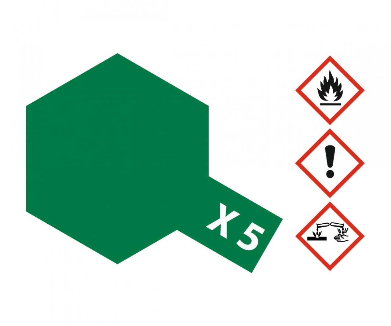 X-5 Grün glänzend 10ml, 359,-EUR/1L