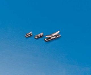 Klampe br&uuml;niert Metall 12mm ( 10Stk)