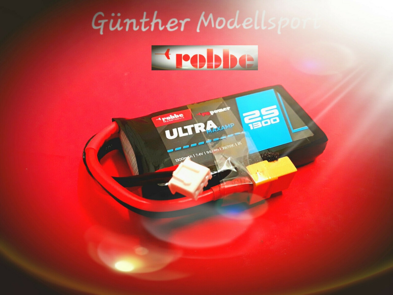 ROBBE RO-POWER ULTRA MAXAMP 1300MAH 7,4 VOLT 2S 35(70)C,