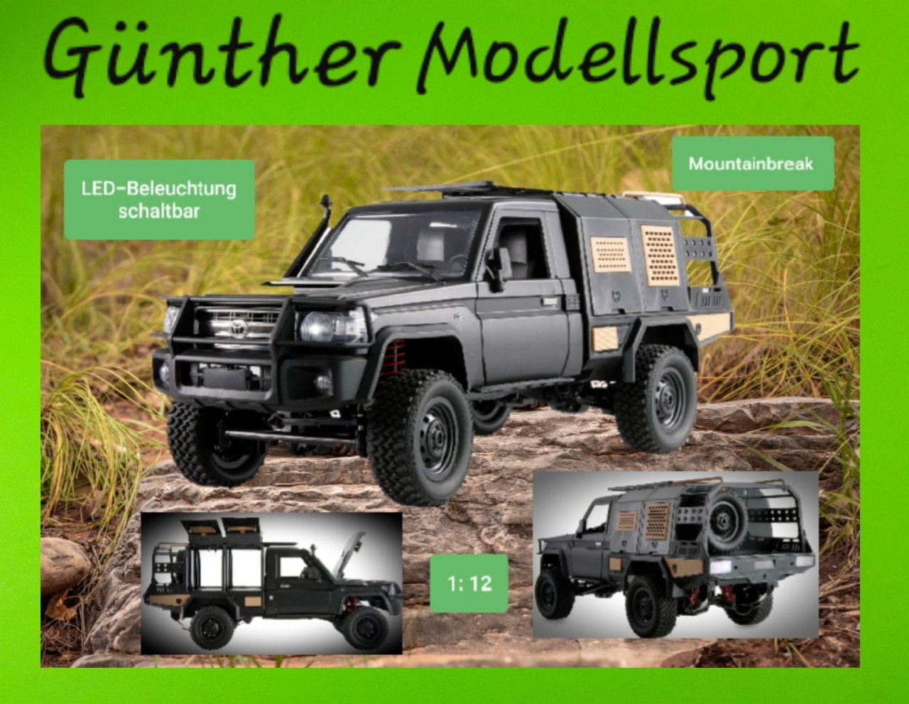 Toyota Land Cruiser Crawler 4WD 1:12 RTR