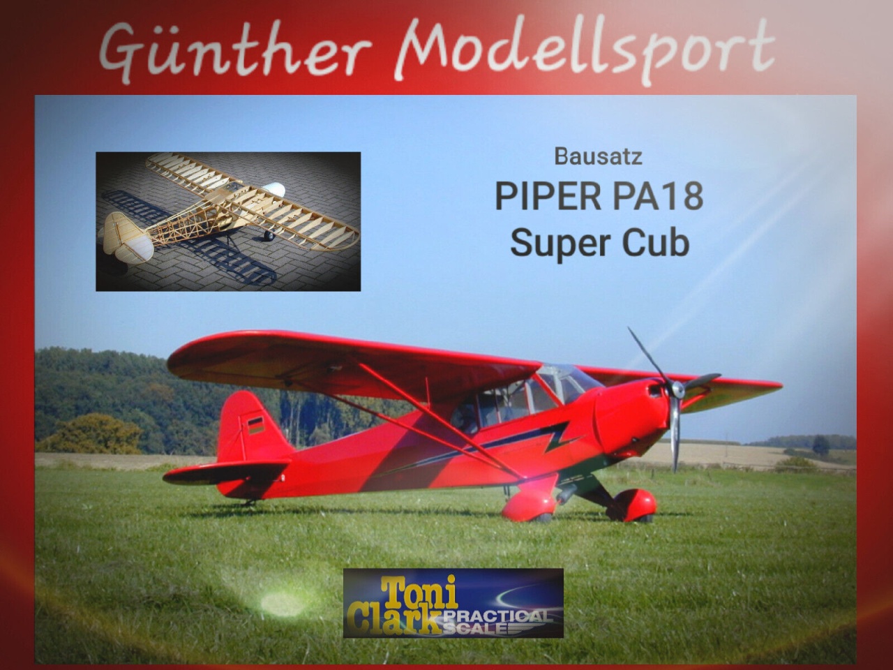 Komplettbausatz PIPER PA18 Super Cub M1:3,85