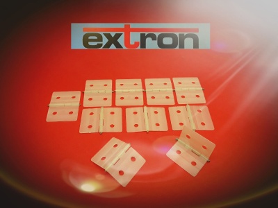 Nylon-Scharnier 26,5x36 mm (VE=10St.) Nr.: X0862 v. extron