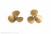 Schiffsschraube 3-Blatt Kunststoff 55mm/M4, links