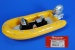 Schlauchboot Maßtab 1:25 (gelb) Nr. mz0004