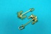 Hallanker 28mm beweglich 28x18mm Metall vergoldet