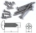 Blechschrauben Kreuzschlitz 2,0x6mm 30Stk. Edelstahl